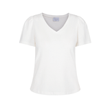 Anette lin mix tee, Hvit