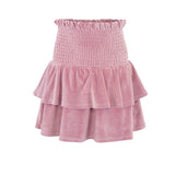 Hermine velour skjørt, Rosa