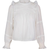 Saga bluse, hvit