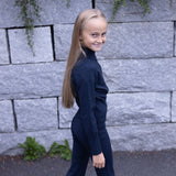 Vickey strikket slengbukse, indigo nay