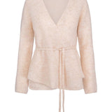 Ninni kid mohair cardigan, cream