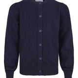 Elli strikket ullcardigan, midnight navy