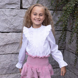 Hermine velour skjørt, Rosa
