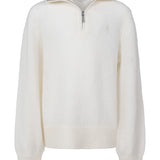 Lundi kid mohair strikket genser, Cream