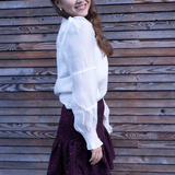 Saga bluse, hvit