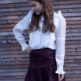Saga bluse, hvit
