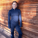 Violet yogabukse i merinoull og bambus, midnight navy