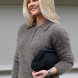 Vilje & Ve Morgan 72% mohair blend strikket  genser - Taupe