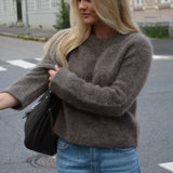 Vilje & Ve Mina  72% mohair blend strikket genser - Taupe