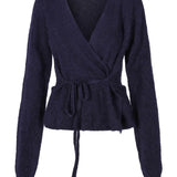 Ninni Kid mohair cardigan, Navy