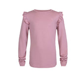 Dis ulltopp is merinoull og bambus, mauve rose
