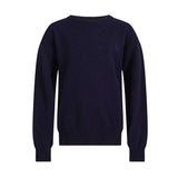 Arno strikket genser 100% ull, Navy