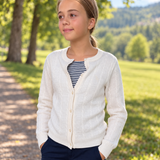 Vilje & Ve Elise ullcardigan - Krem