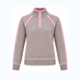 Vilje & Ve Esther halfzip - Varm taupe