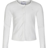 Helene rib cardigan, hvit