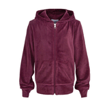 Hermine velour jakke, Maroon Red