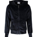 Hermine velour jakke (Navy)