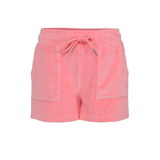 Hermine velour shorts, pastel coral