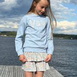 Vilje & Ve Milla printet skjørt - Isblå