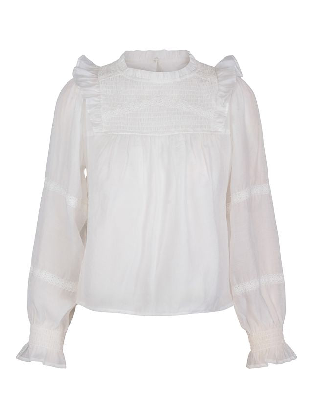 Saga bluse, hvit