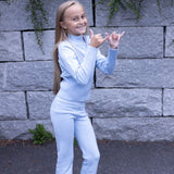 Vickey strikket jakke, light blue