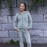 Hermine velour jakke, grønn