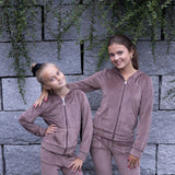 Hermine velour jakke, taupe