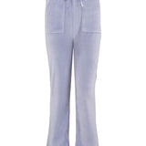 Hermine velour slengbukse, light blue