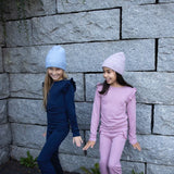 Nanna ullbukse i merinoull og bambus, Rosa