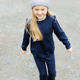 Vilje & Ve Katie topp i 100% superfine merinoull, Navy