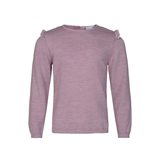 Katie strikket genser i superfine merinoull, heather lilac