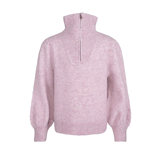 Lundi strikket genser i Alpaca og ull mix, Mauve rosa