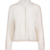 Lyra kid mohair strikket jakke, off white