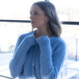 Melina 71% Alpakka cardigan, Blue