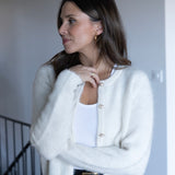 Melina 71% Alpakka Cardigan, Off white