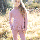 Aspen strikket genser, Mauve rosa