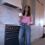 Melina 71% Alpakka cardigan, Soft coral pink