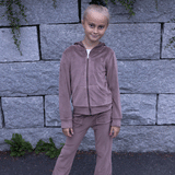 Hermine velour jakke, taupe