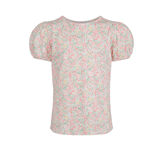 Mia topp med blomsterprint, pastel rose