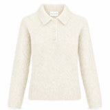 Vilje & Ve Morgan 72% mohair blend strikket  genser - Hvit