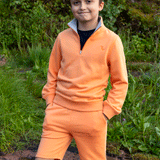 Snorre half - zip collegegenser, Orange