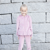Alma jakke velour, rosa