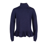 Aspen strikket genser i 100% superfine merinoull, navy